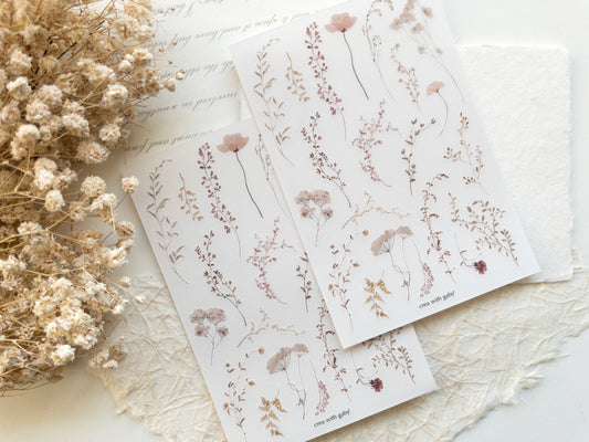 Transfer stickers: Wildflowers