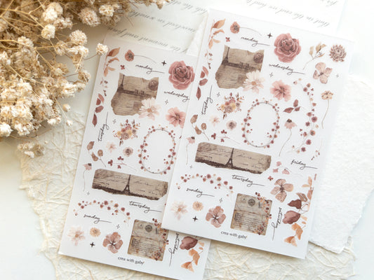 Transfer stickers: Paper garden