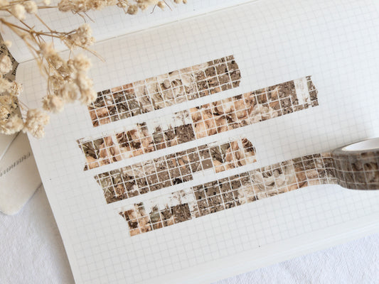 Worn tiles washi tape: Amantea collection (15mm)