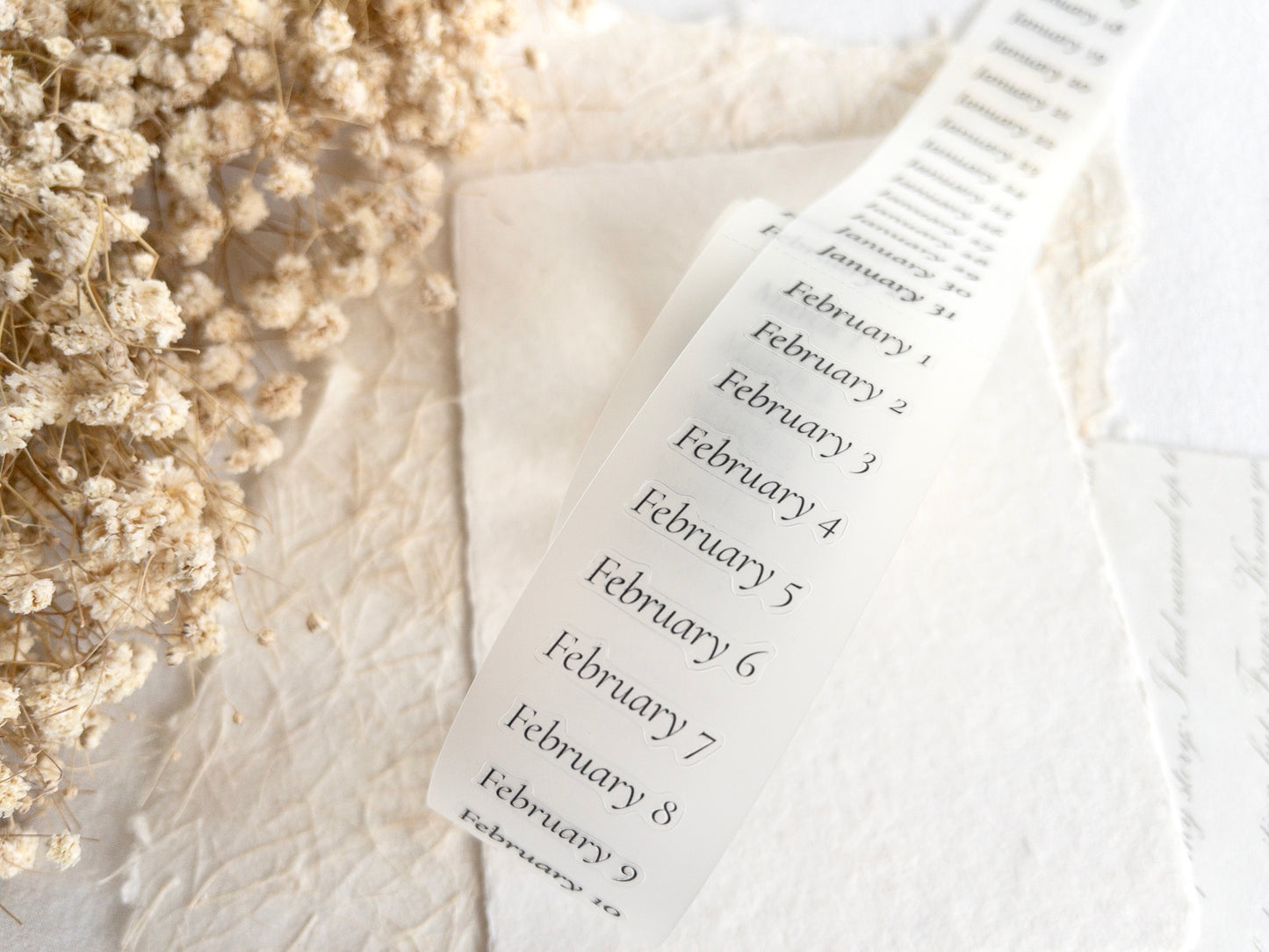 Pre-cut date PET tape: Functional vol 2