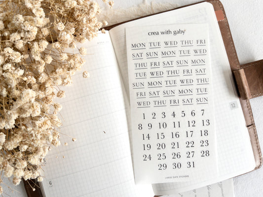 Date stickers: Functional stickers