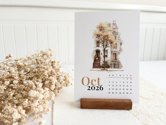 2026 calendar: Watercolour scenes