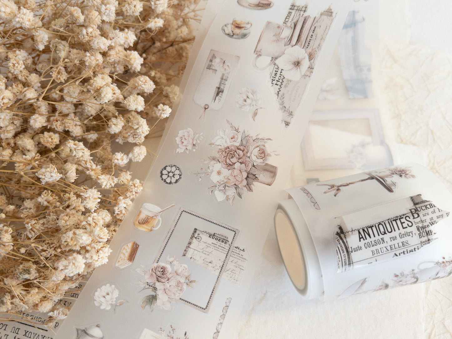 Pre-cut PET tape: Afternoon tea (December 2025 sub kit)