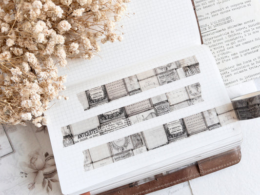 Vintage tea washi tape: Afternoon tea (December 2025 sub kit)