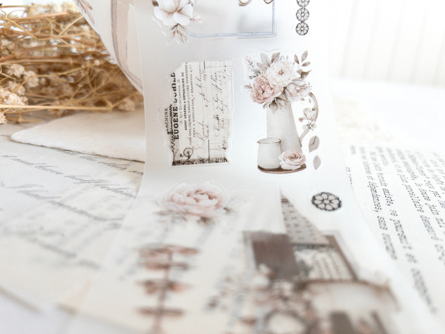 Pre-cut PET tape: Afternoon tea (December 2025 sub kit)