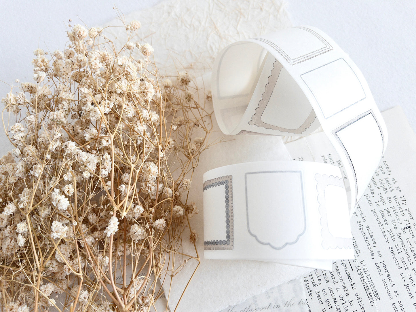 Pre-cut washi tape: Frames - Afternoon tea collection (December 2025 sub kit)