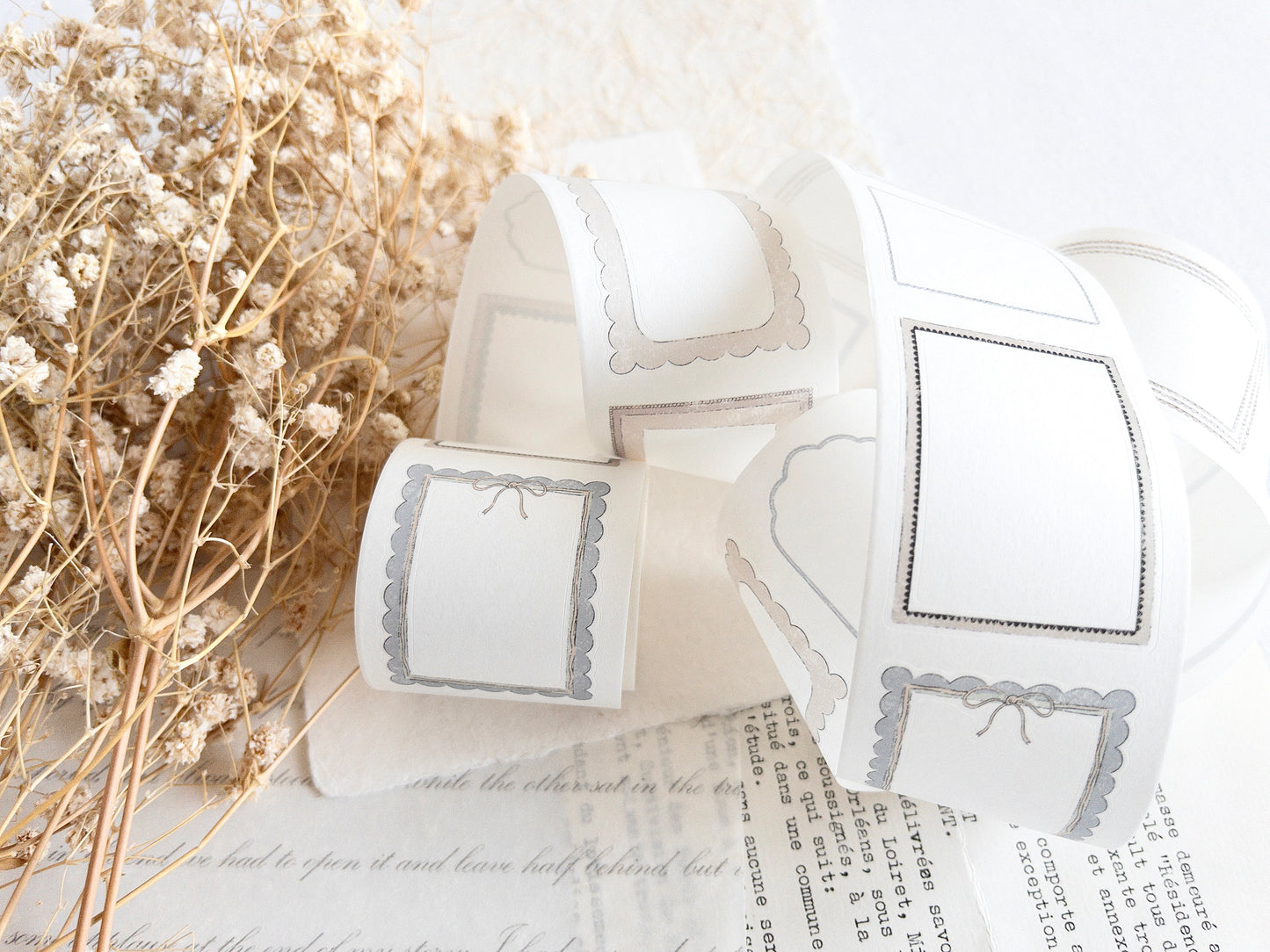 Pre-cut washi tape: Frames - Afternoon tea collection (December 2025 sub kit)