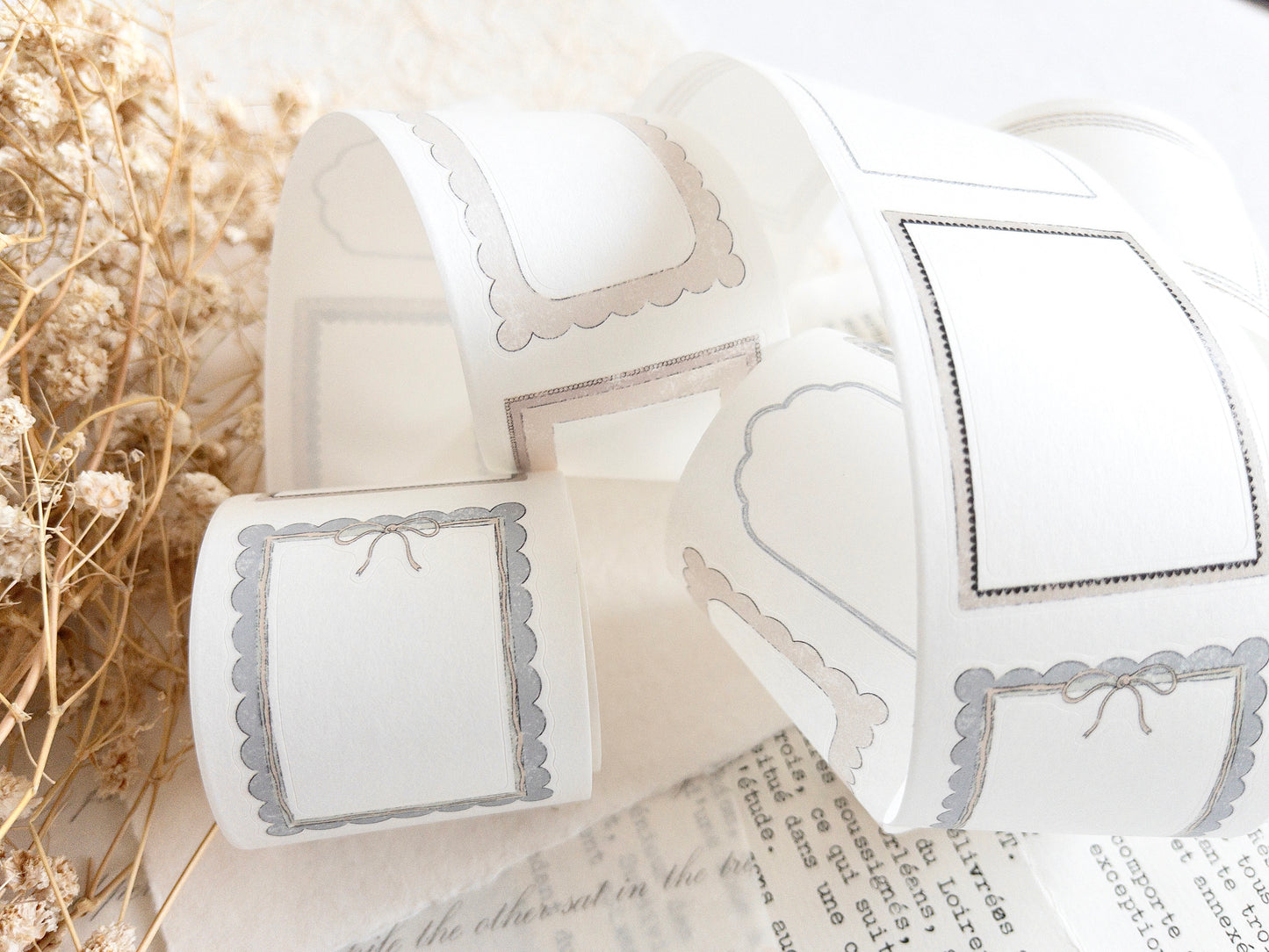 Pre-cut washi tape: Frames - Afternoon tea collection (December 2025 sub kit)