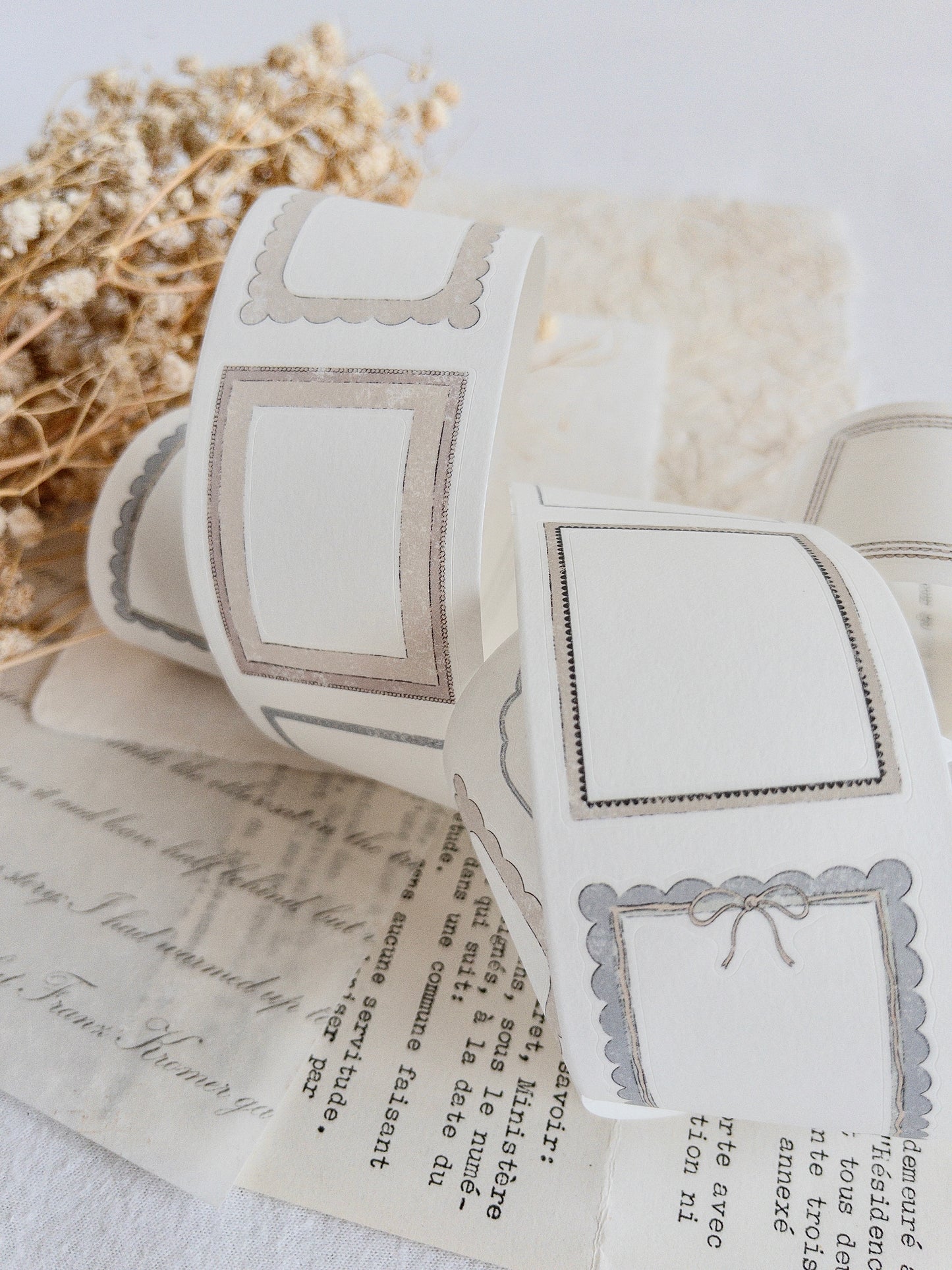 Pre-cut washi tape: Frames - Afternoon tea collection (December 2025 sub kit)