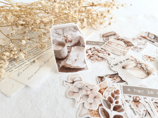 Deco sticker flakes: Autumn collection (Set of 36)