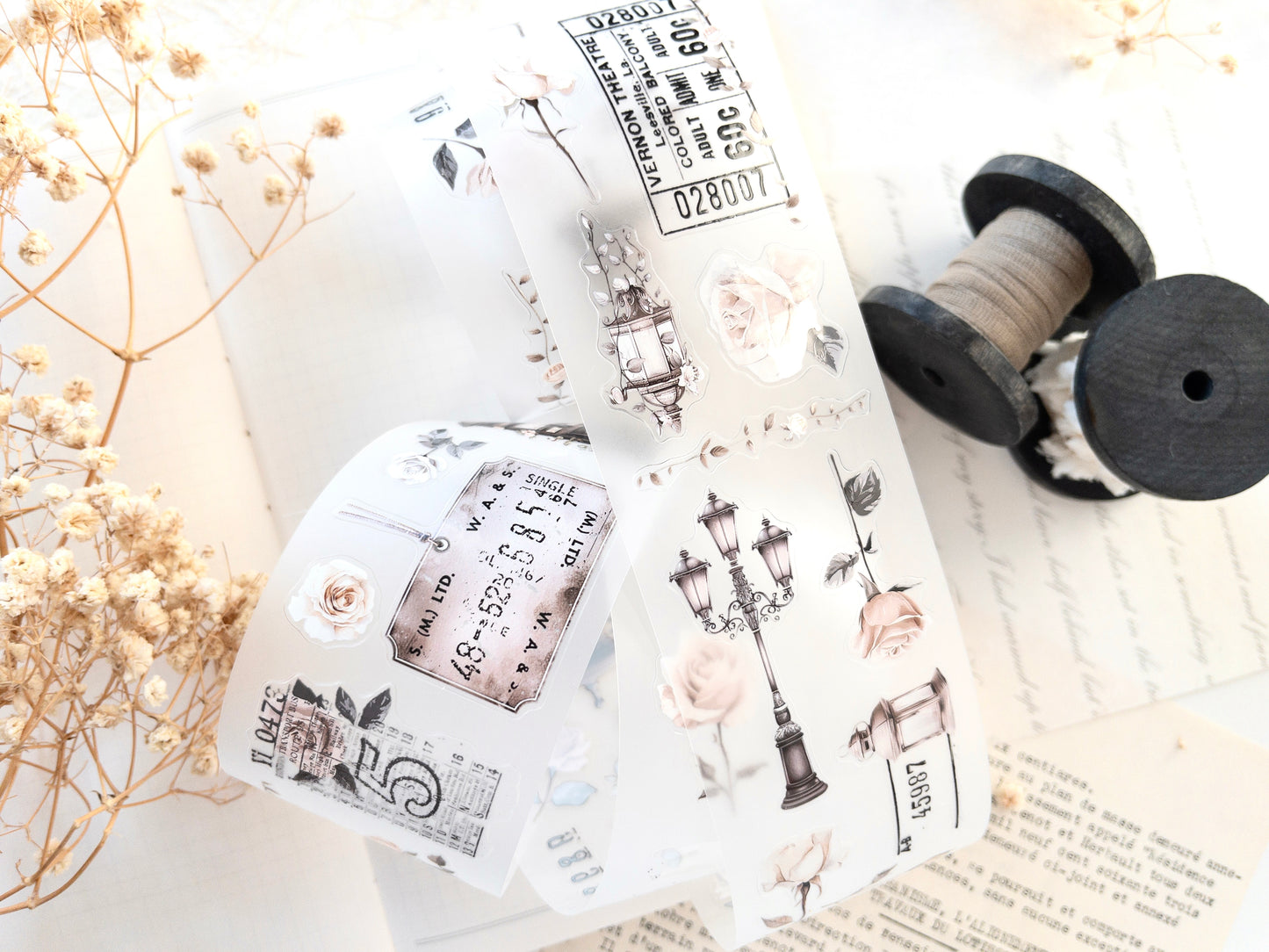 Pre-cut PET tape: Rose Post