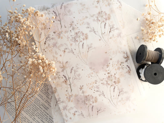 A4 Vellum: Soft days (shipped folded in half)