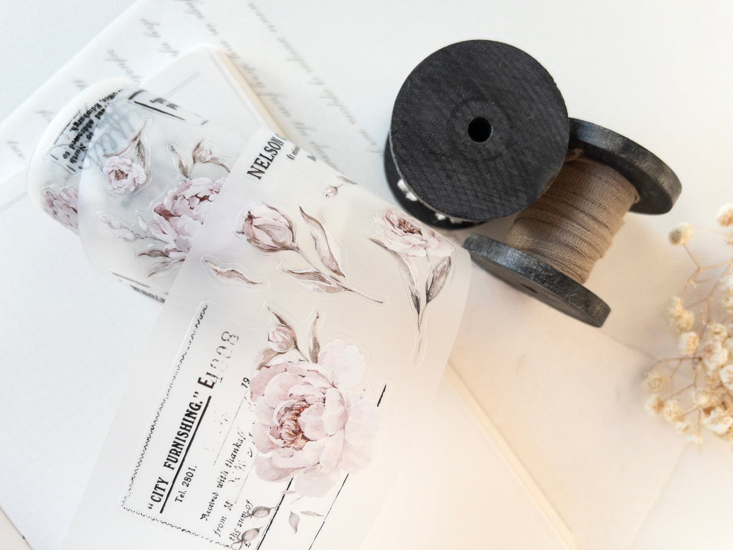 Pre-cut PET tape: The Blooming Archive