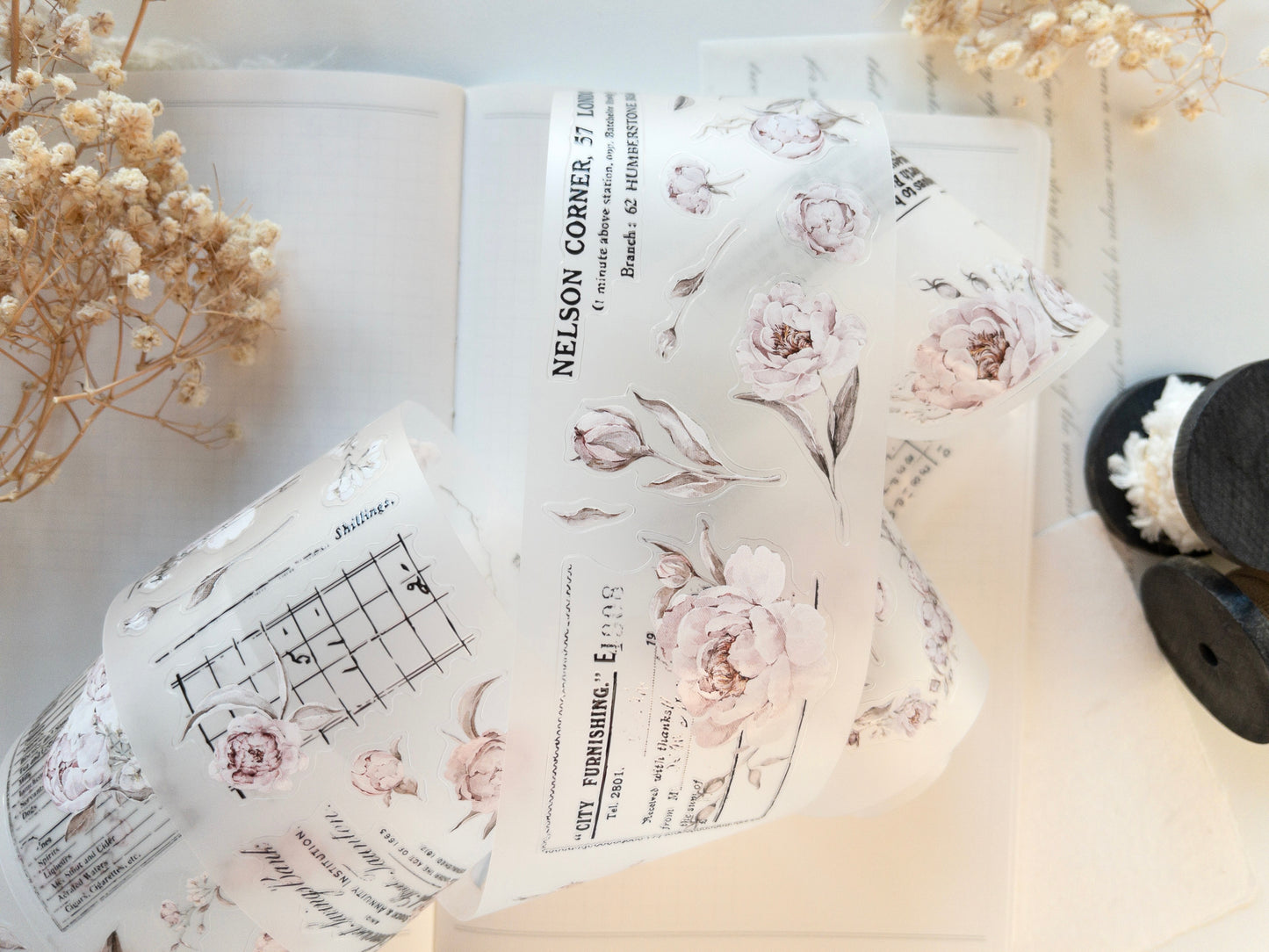 Pre-cut PET tape: The Blooming Archive