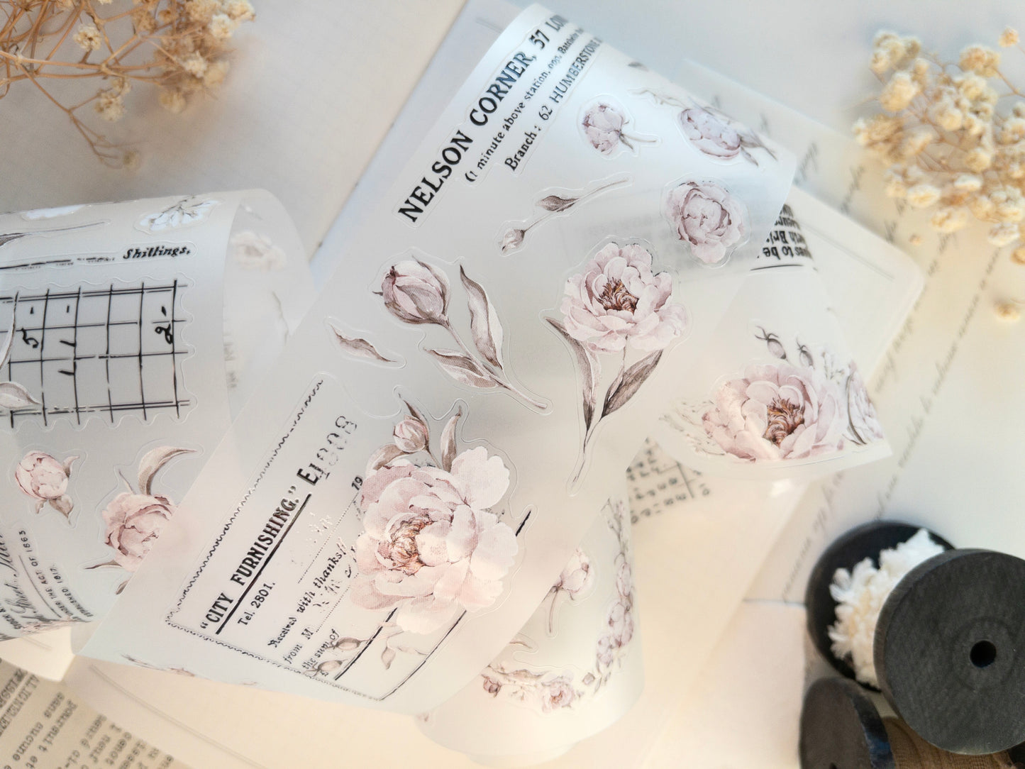 Pre-cut PET tape: The Blooming Archive