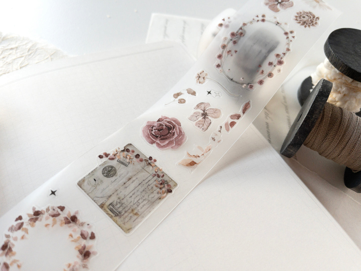 Pre-cut PET tape: Paper Garden