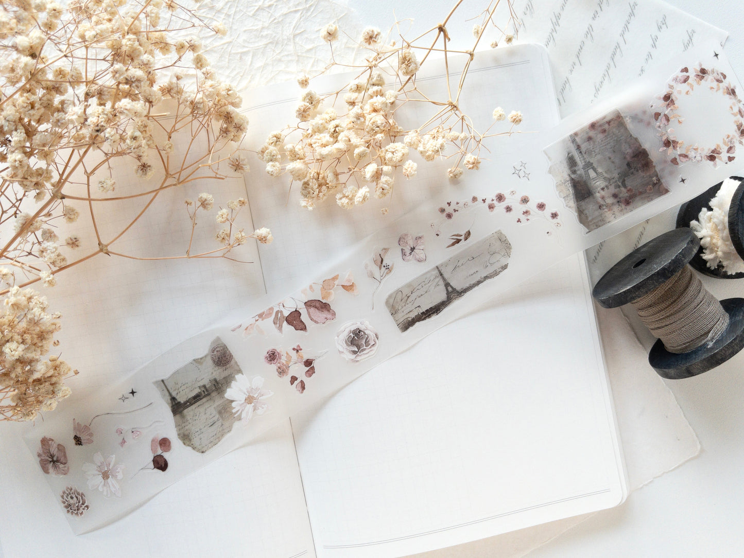 Pre-cut PET tape: Paper Garden