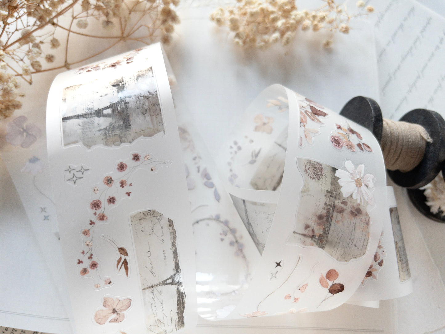Pre-cut PET tape: Paper Garden