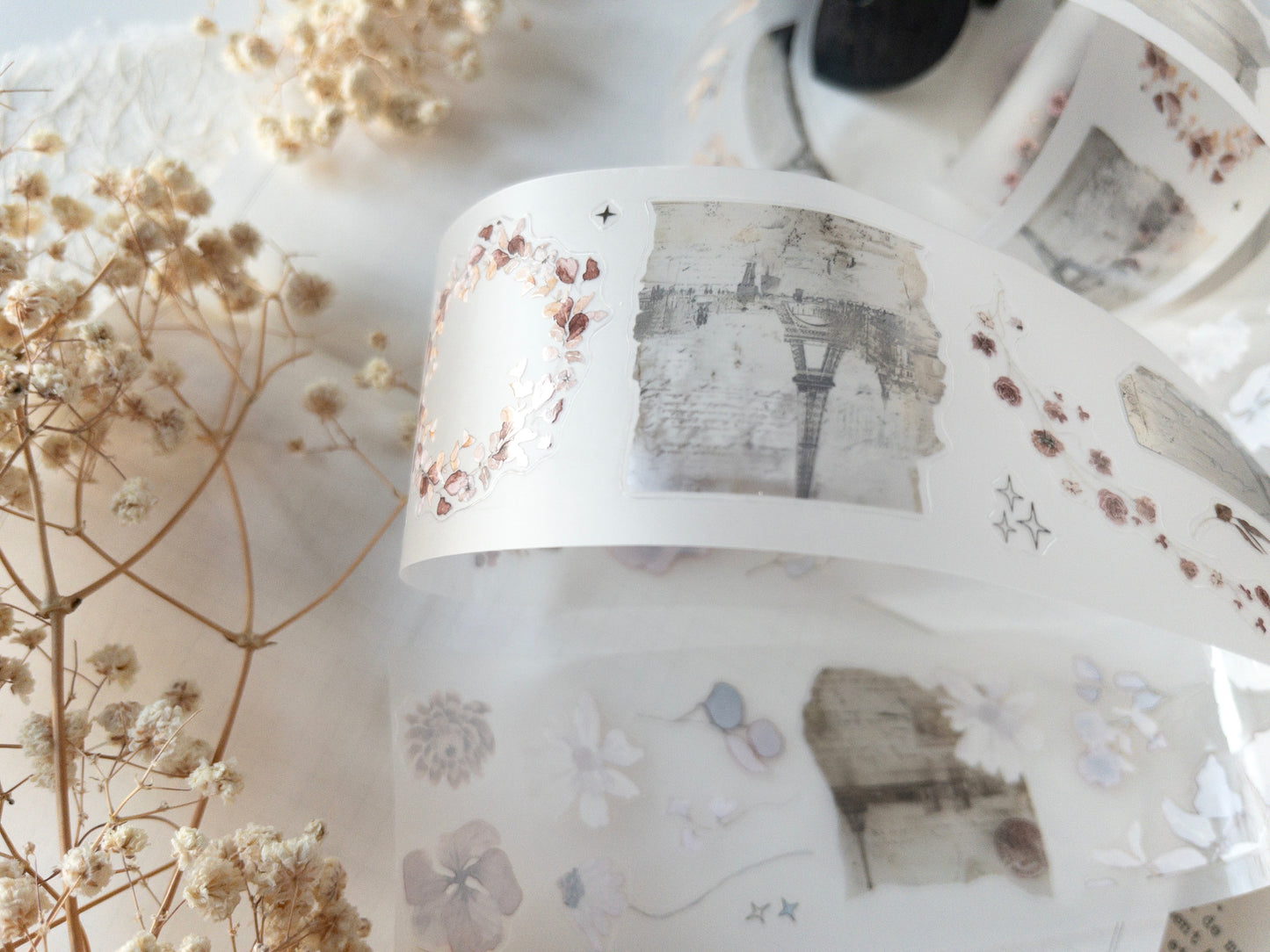 Pre-cut PET tape: Paper Garden