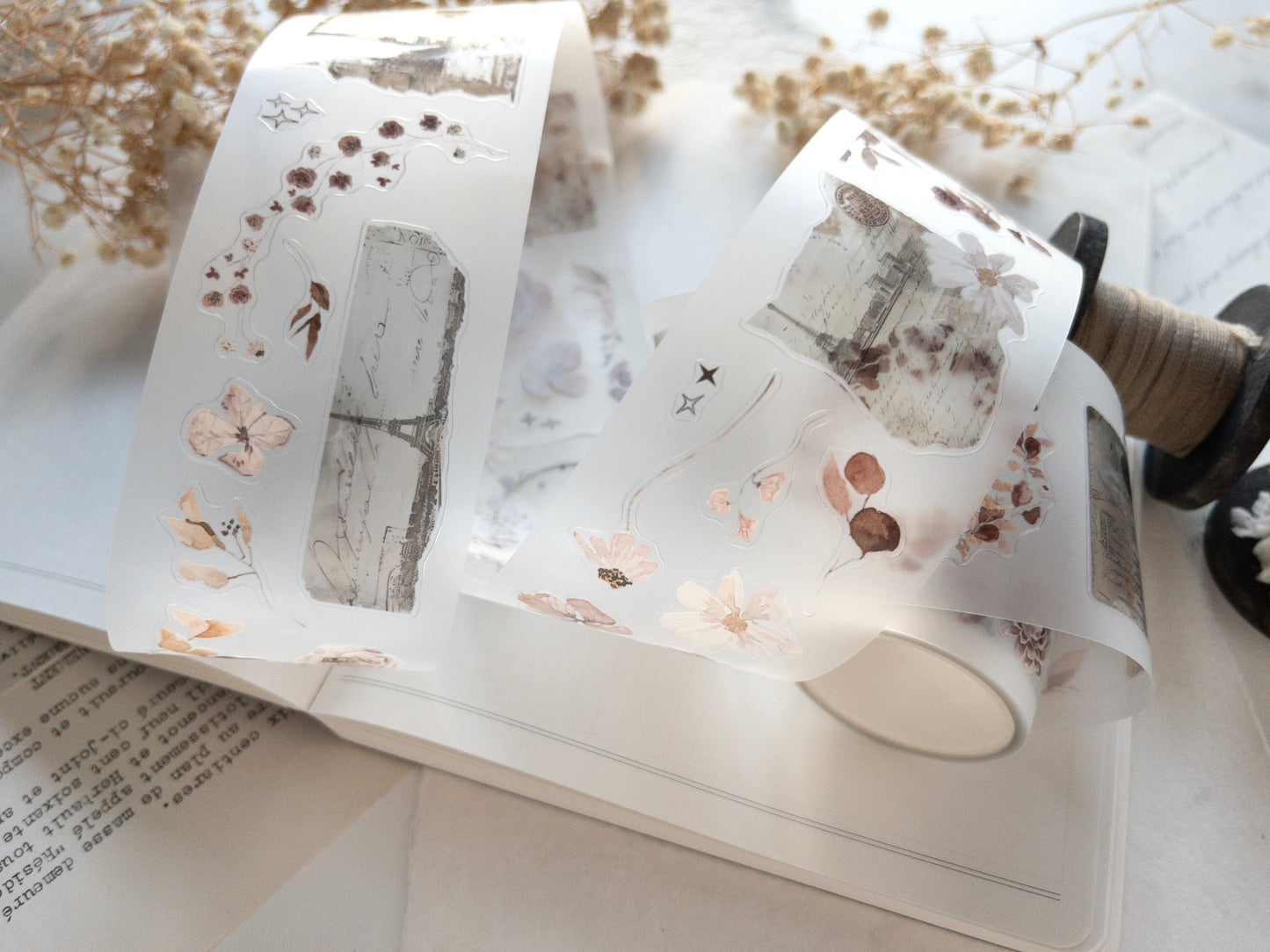 Pre-cut PET tape: Paper Garden