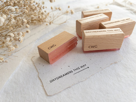 Rubber stamp: Daydreamers this way -->