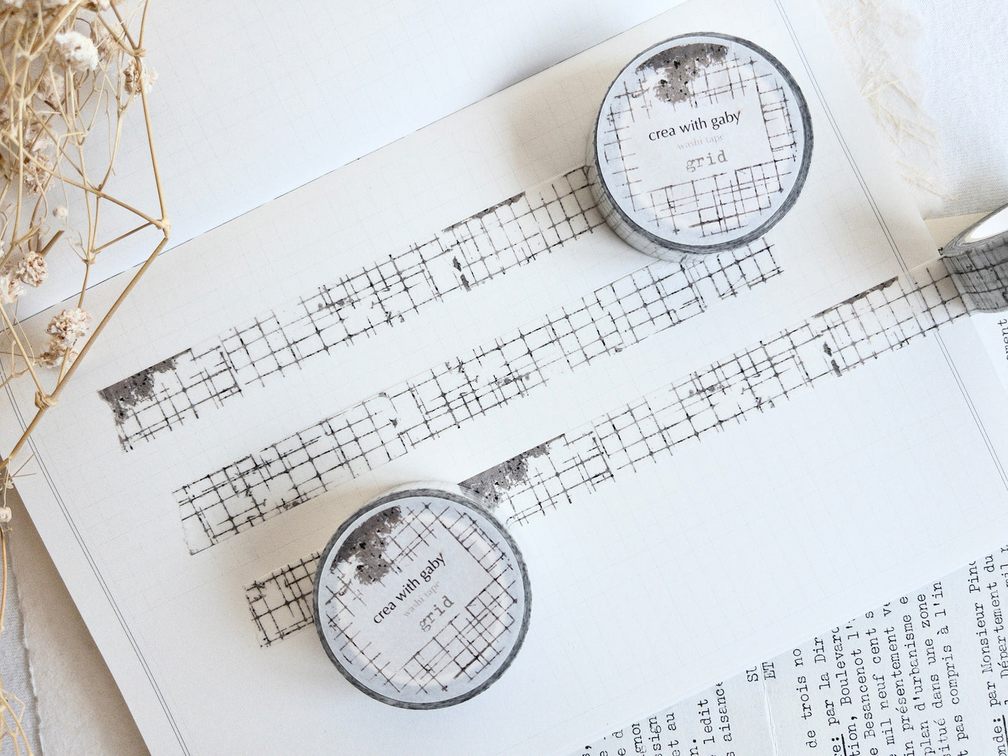 Grid washi tape (15mm)