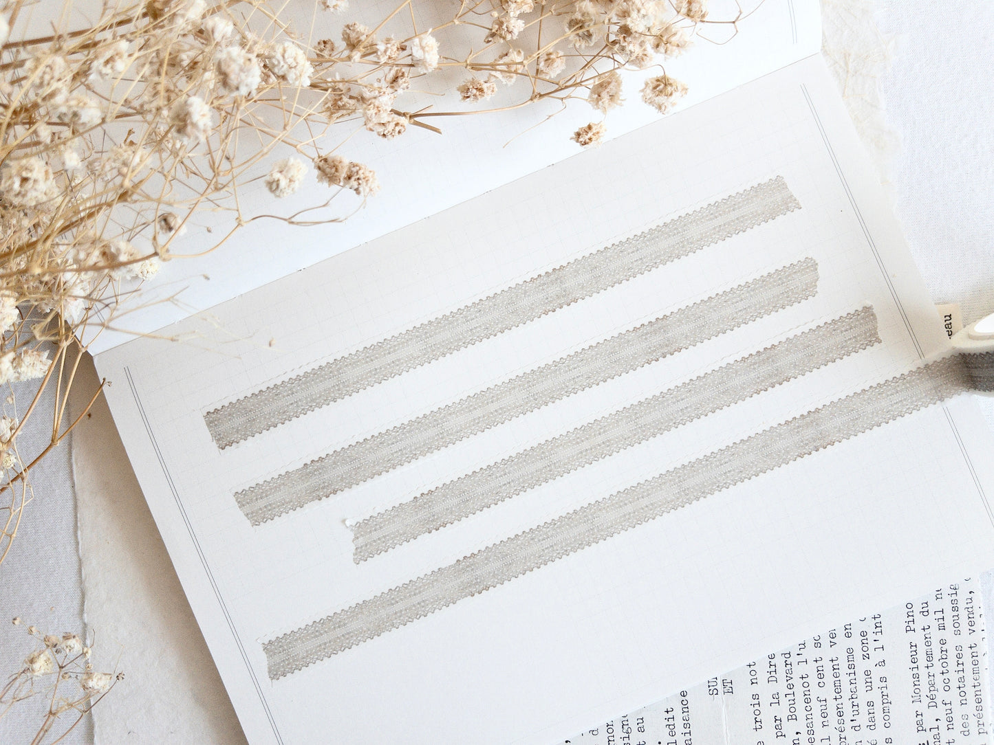 Lace washi tape: Nostalgia (February 2026 sub kit)