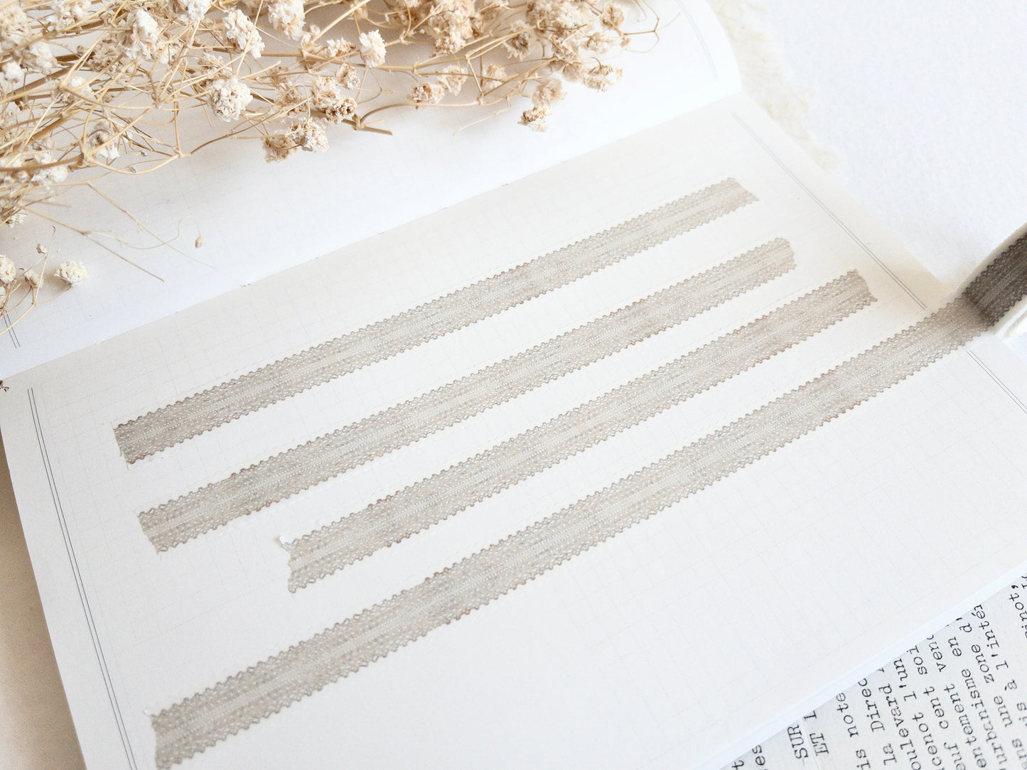 Lace washi tape: Nostalgia (February 2026 sub kit)