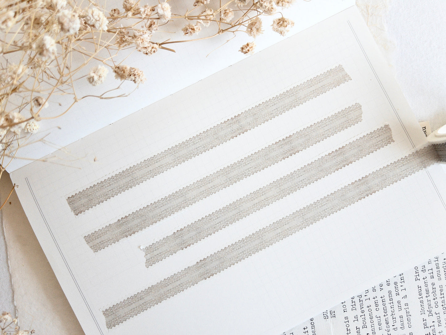 Lace washi tape: Nostalgia (February 2026 sub kit)