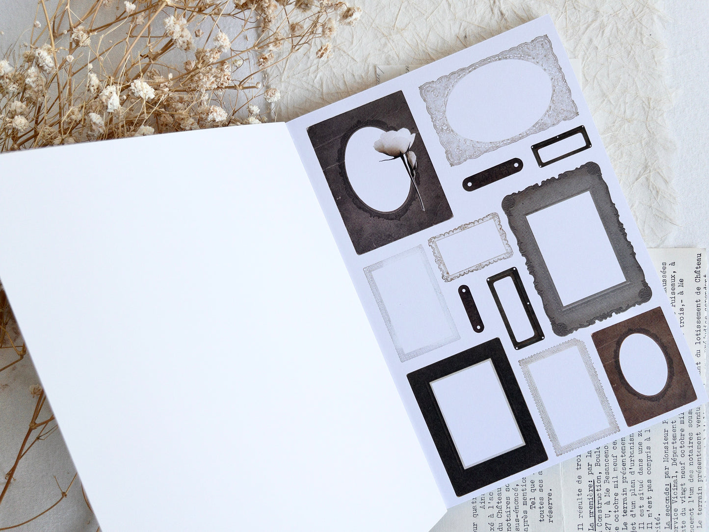 Crafting paper & sticker pad: Nostalgia (February 2026 sub kit)