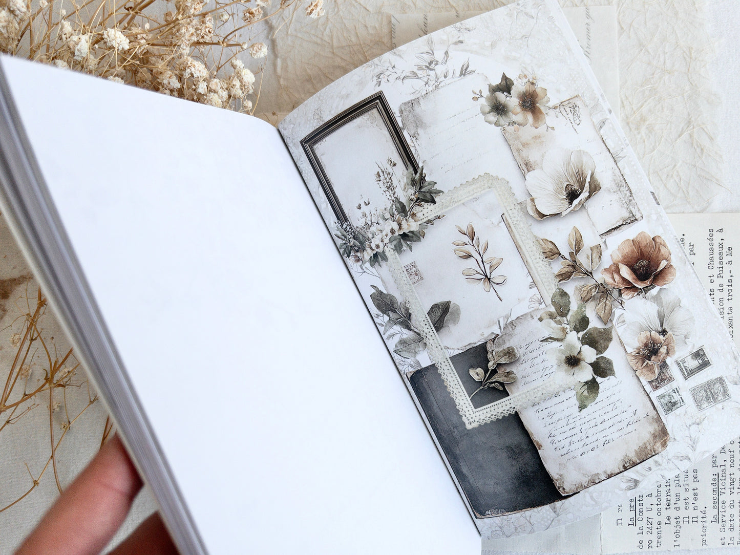 Crafting paper & sticker pad: Nostalgia (February 2026 sub kit)