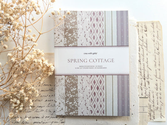 Washi sticker book: Spring cottage