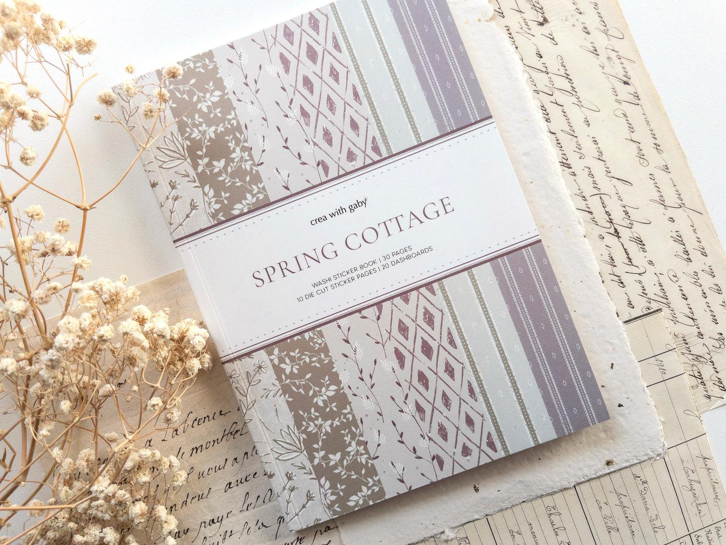 Washi sticker book: Spring cottage