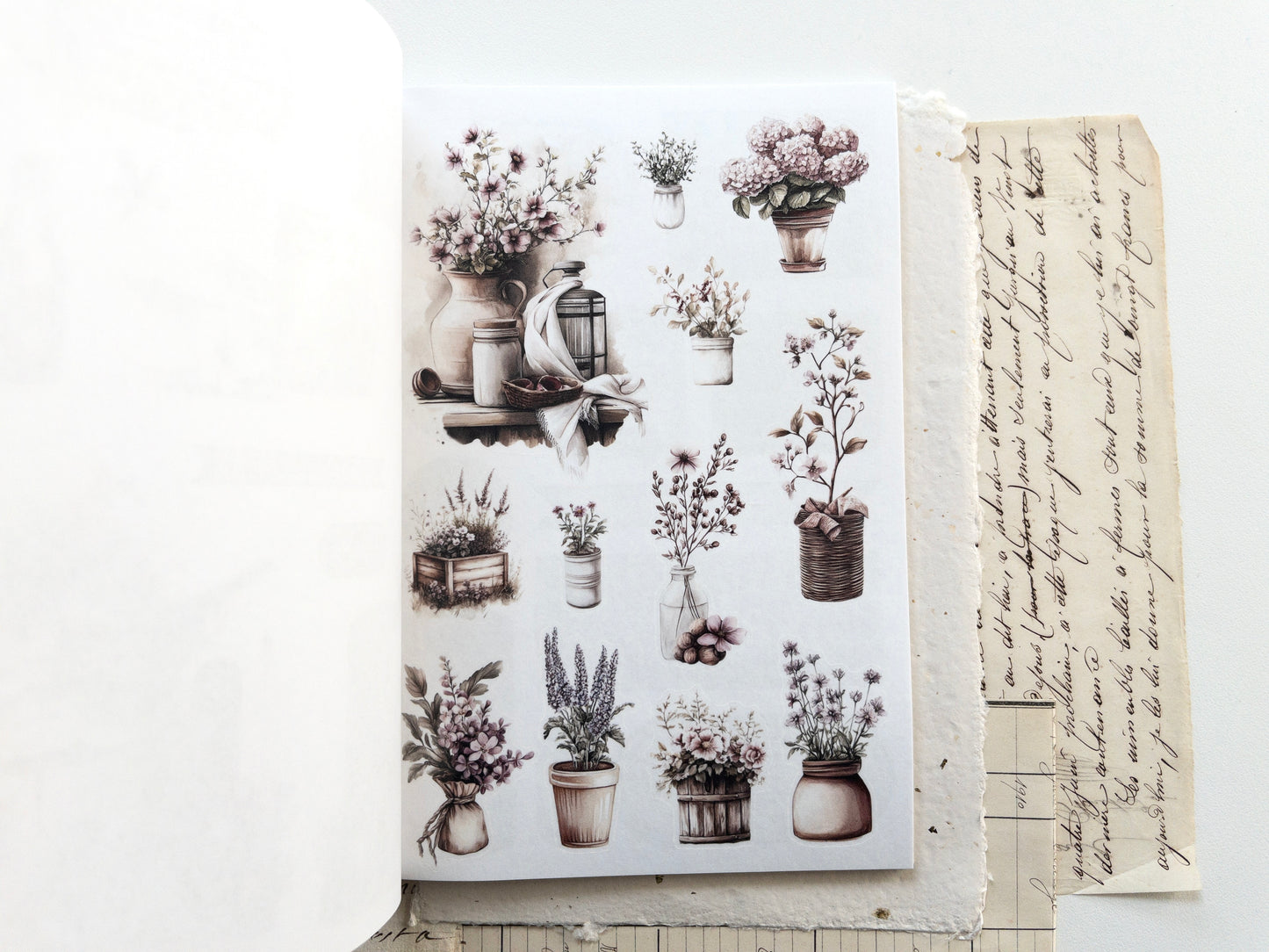 Washi sticker book: Spring cottage