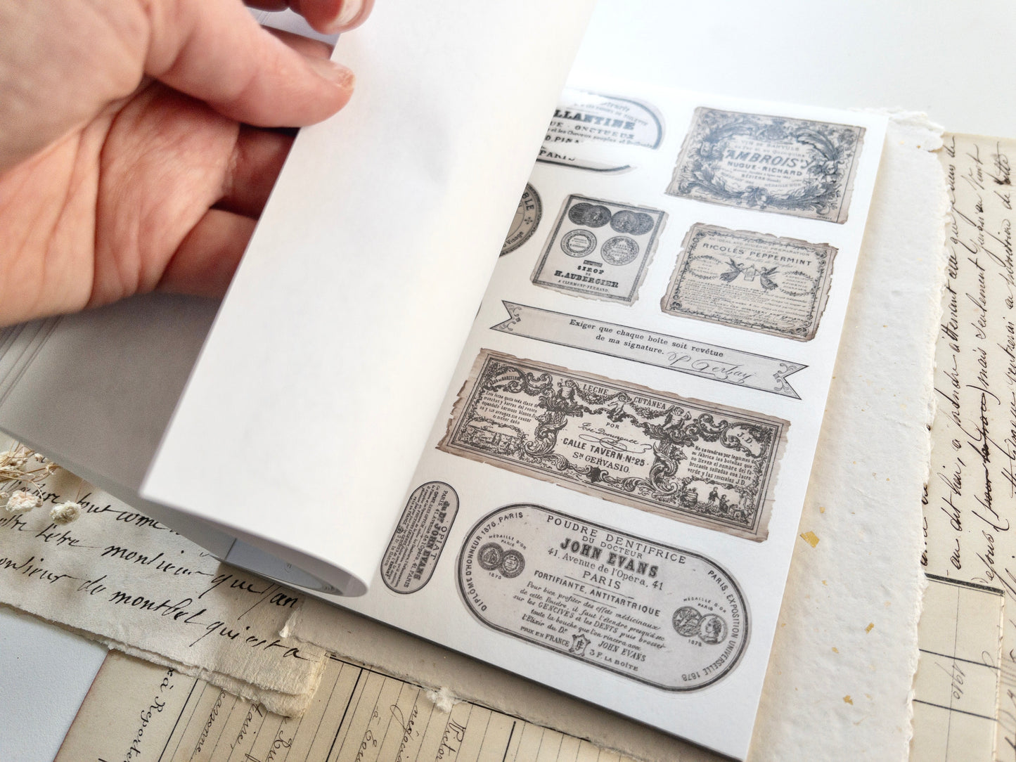 Washi sticker book: Spring cottage