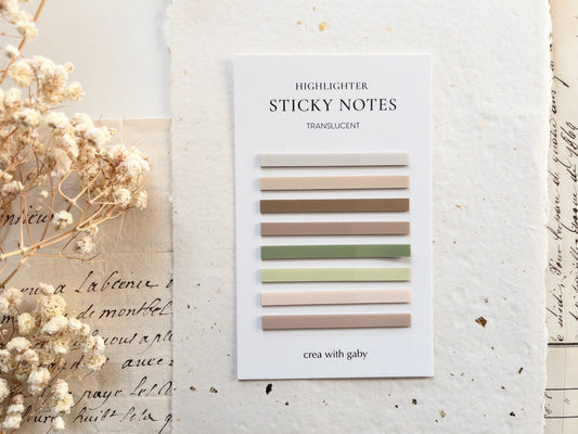 Highlighter sticky notes: Spring cottage