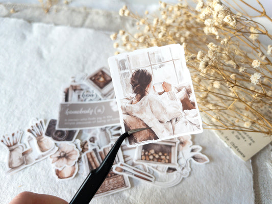 Deco sticker flakes: Homebody collection