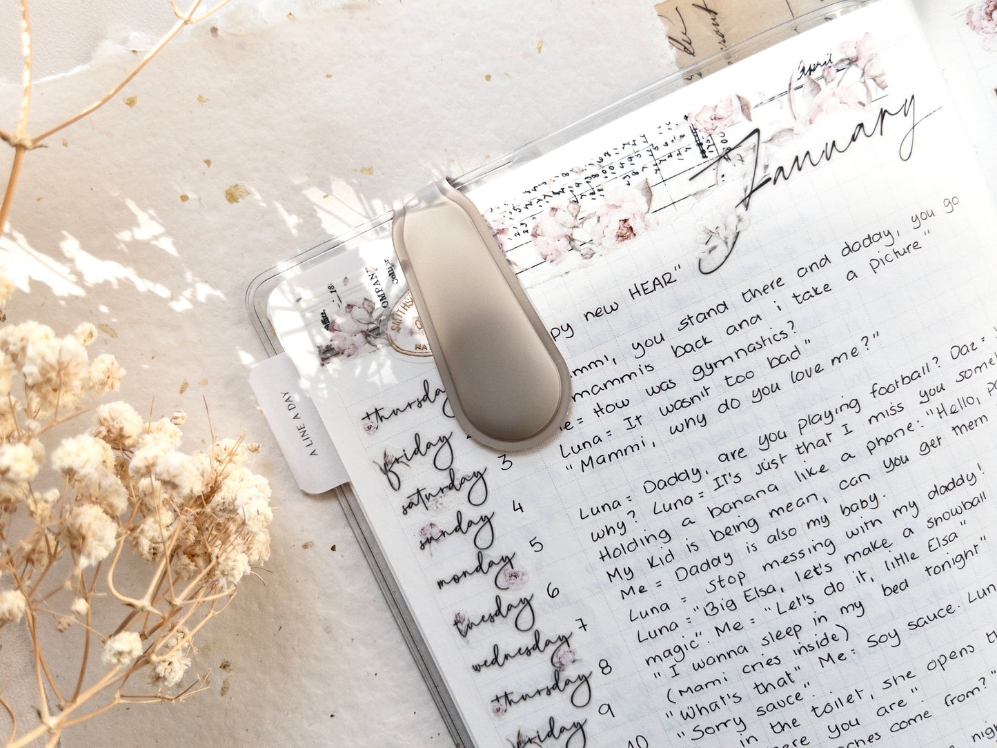 Magnetic bookmarks: Spring cottage