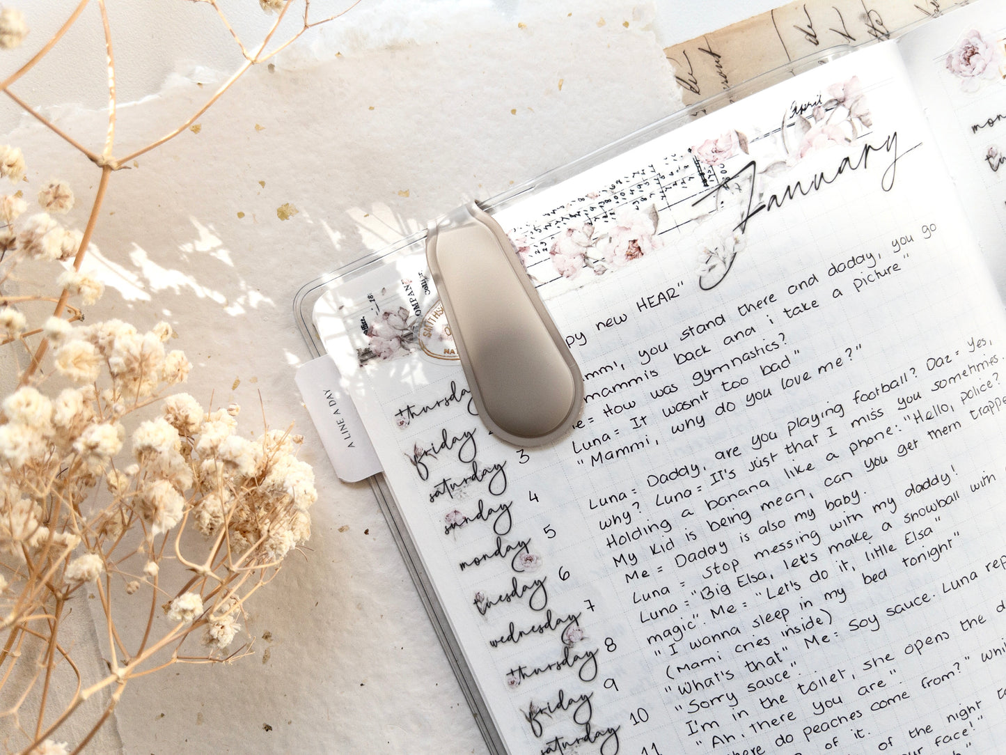Magnetic bookmarks: Spring cottage