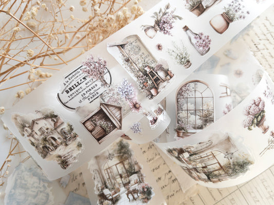 Pre-cut PET tape: Spring cottage