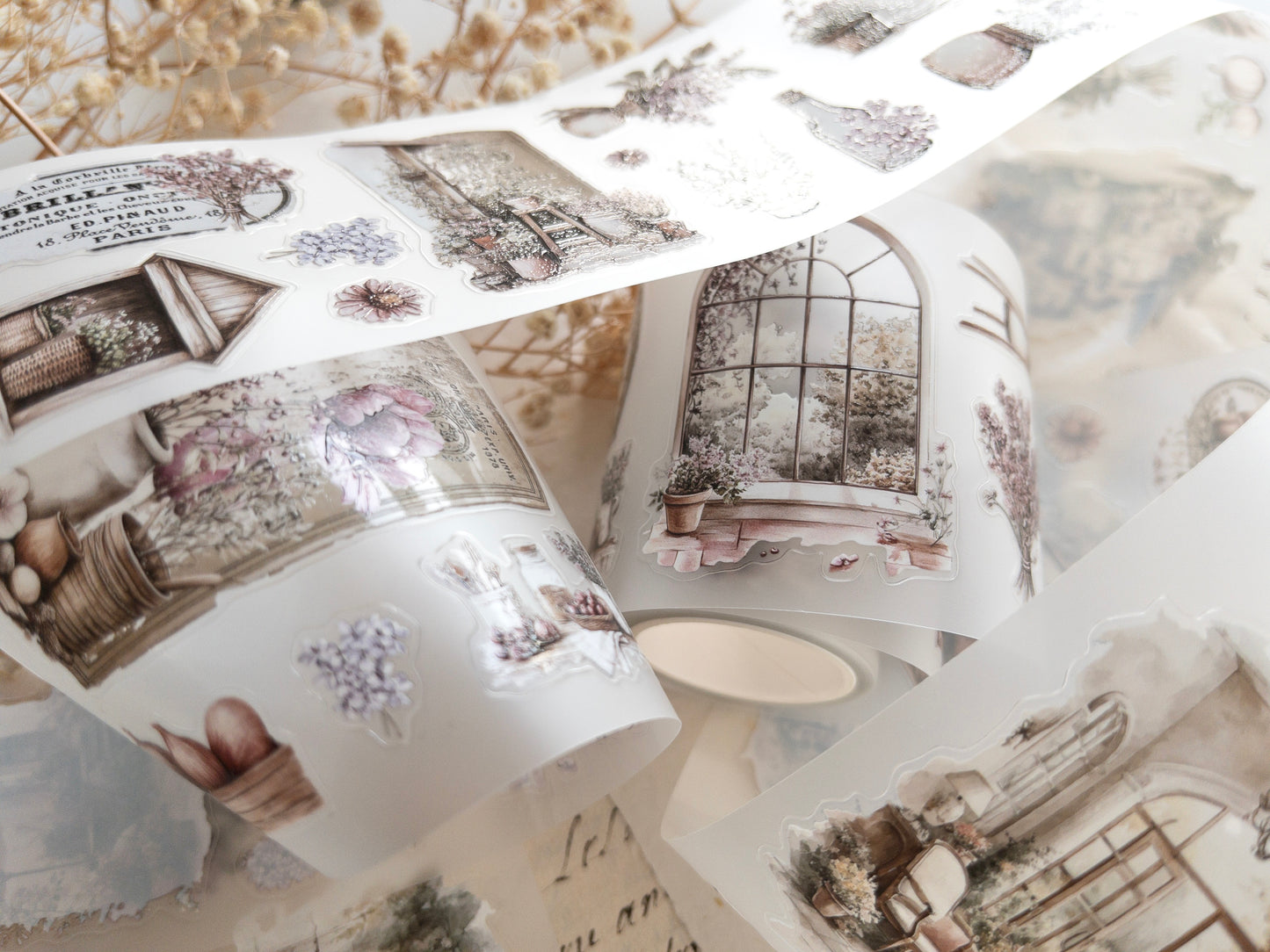 Pre-cut PET tape: Spring cottage