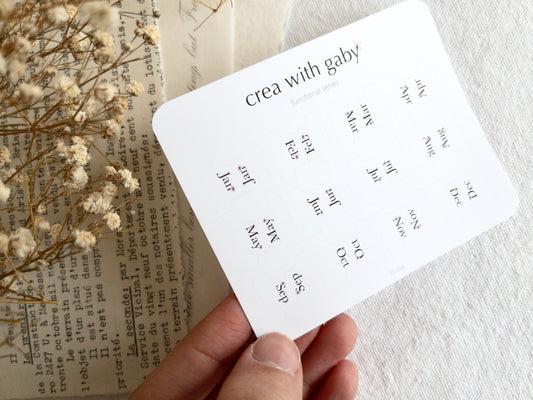 Planner stickers: Monthly tabs