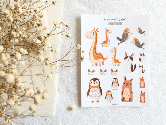 For littles: Animal stickers (003)