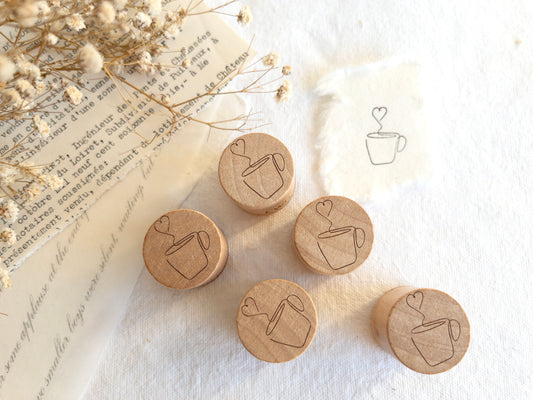 Rubber stamp: Coffee love