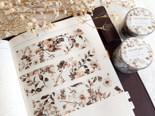Floral washi tape: Homebody collection (30mm)