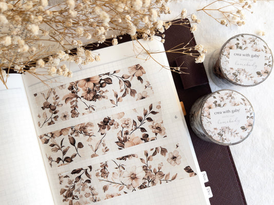 Floral washi tape: Homebody collection (30mm)