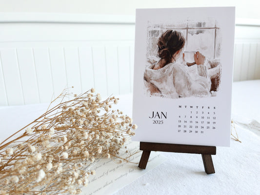 2025 desktop calendar: Watercolour scenes