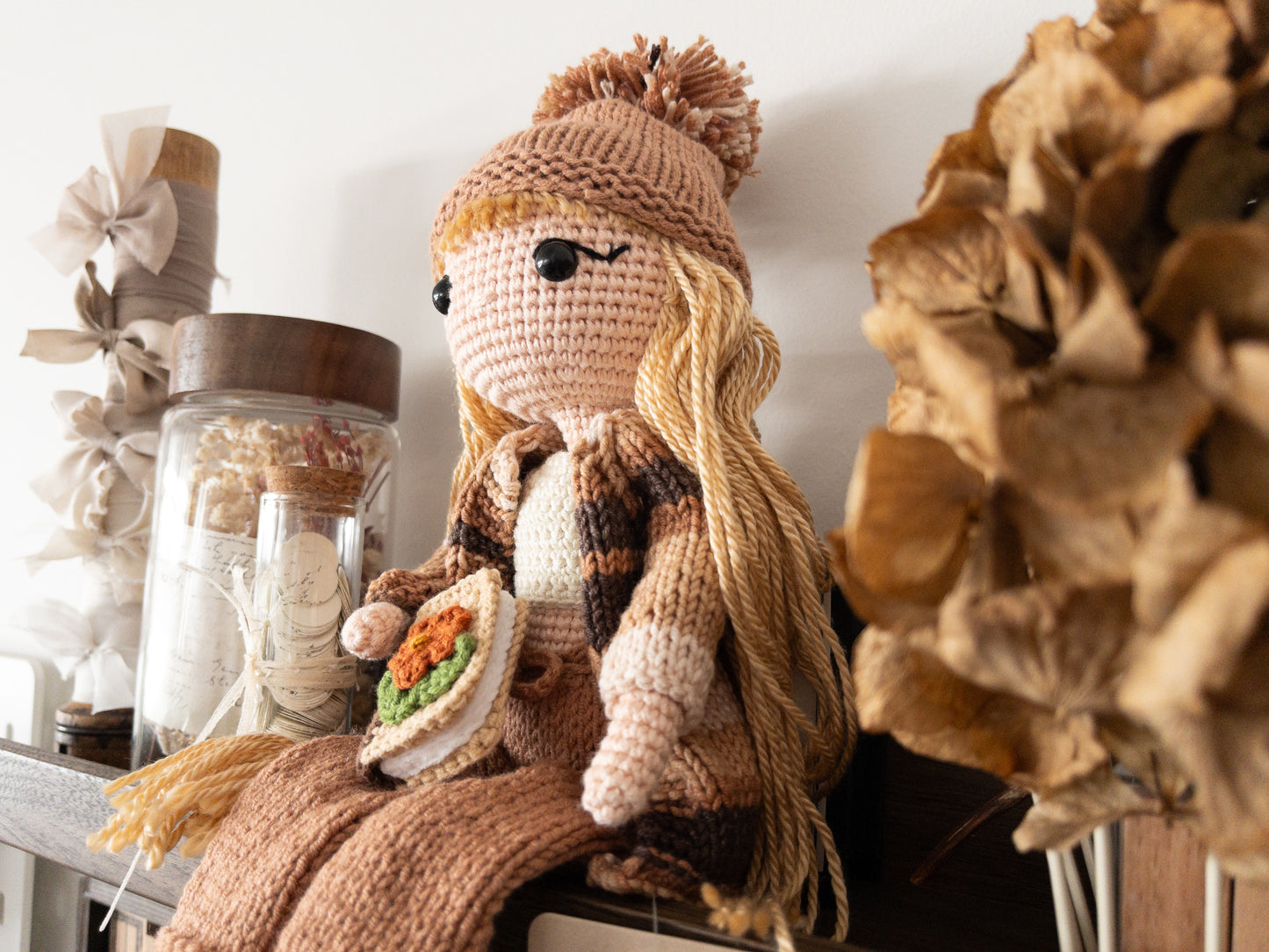 The journaling doll: Handcrafted crochet doll