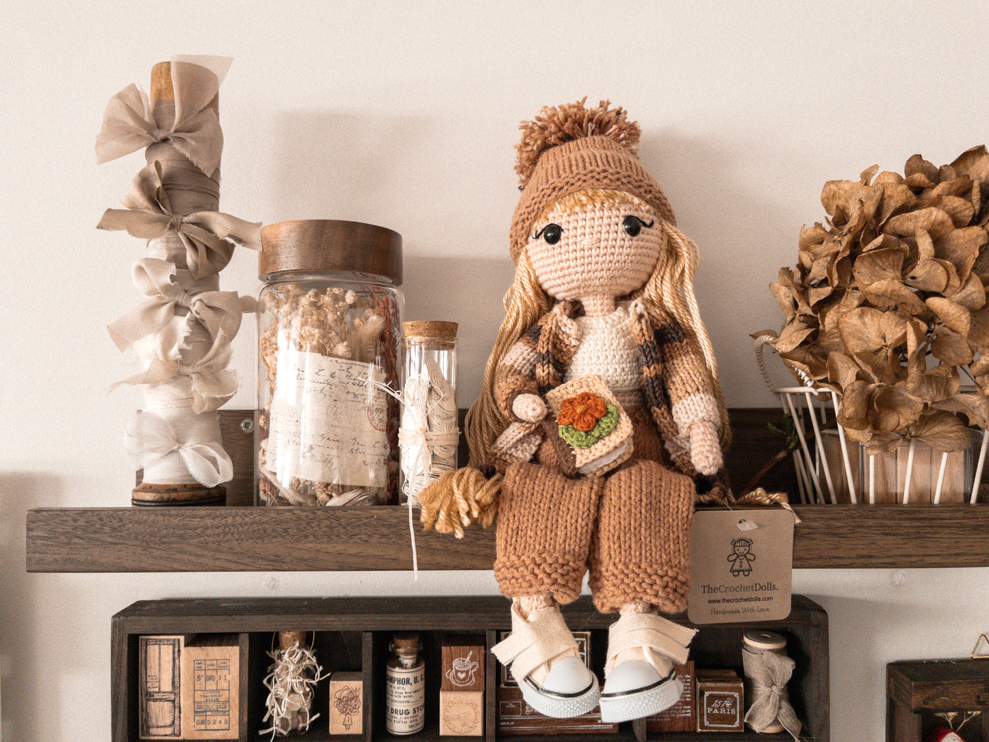 The journaling doll: Handcrafted crochet doll