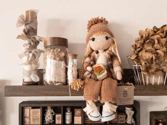 The journaling doll: Handcrafted crochet doll